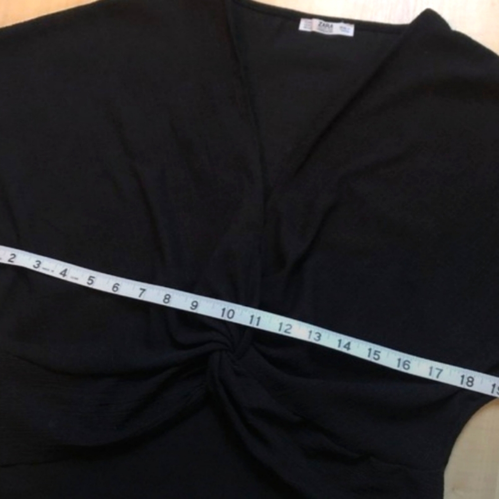 ( Zara ) Knotted Twist Cropped Top / Blouse - Picture 6 of 6